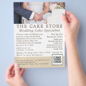 Weddenskap, suikergoed, Adverteren Cake Store Flyer (Hand)