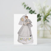 Weddenskap Topper Figurine Briefkaart (Staand voorkant)