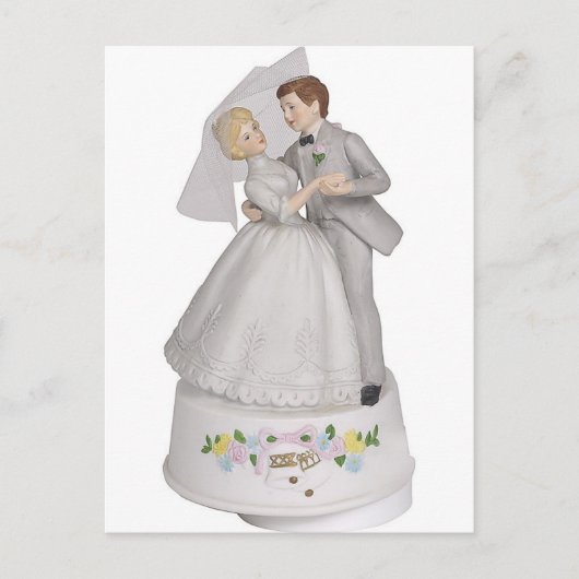 Weddenskap Topper Figurine Briefkaart (Voorkant)