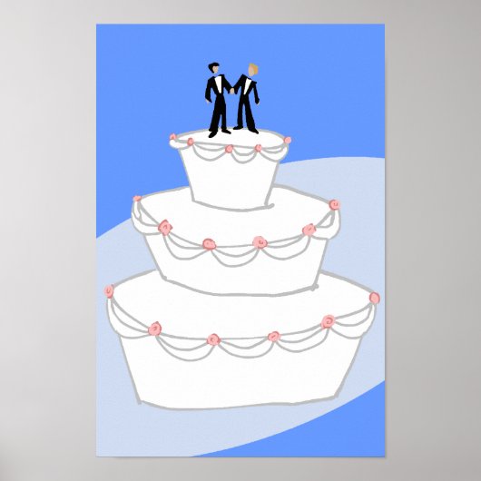 Weddenskap Twee Grooms Poster (Voorkant)