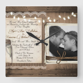 Weddensklok Vierkante Klok