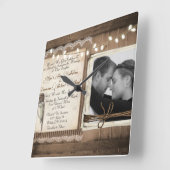 Weddensklok Vierkante Klok (Hoek)