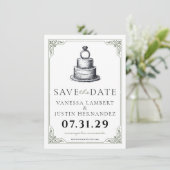 Weddensknok sparen de datum save the date (Staand voorkant)