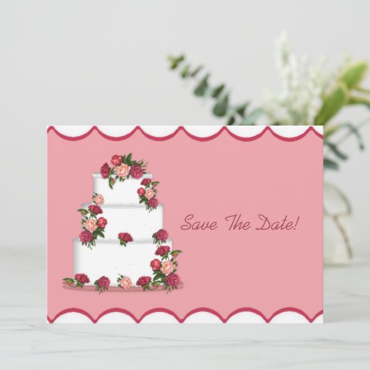 Weddensknok sparen de datum save the date (Staand voorkant)