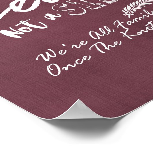 Weddenskoppel een zitplaats die geen zijdelings mo poster (Hoek)