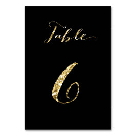 Weddenstabel Black Gold Foil No. 6 Kaart