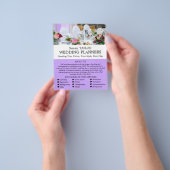 Weddenstabel weergeven, Weddenevenementen plannen Flyer (Hand)