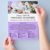 Weddenstabel weergeven, Weddenevenementen plannen Flyer (Hand)