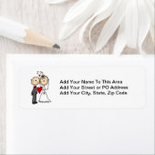 Weddenstellende paar dat ik doe T-shirts en cadeau Etiket (Insitu)