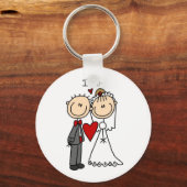 Weddenstellende paar dat ik doe T-shirts en cadeau Sleutelhanger (Voorkant)