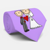 Weddenstellende paar dat ik doe T-shirts en cadeau Stropdas (Opgerold)