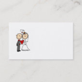 Weddenstellende paar dat ik doe T-shirts en cadeau Visitekaartje (Achterkant)