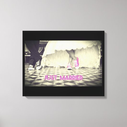 Weddensteller in een Retro Style Fifties Diner Canvas Afdruk (Voorkant)