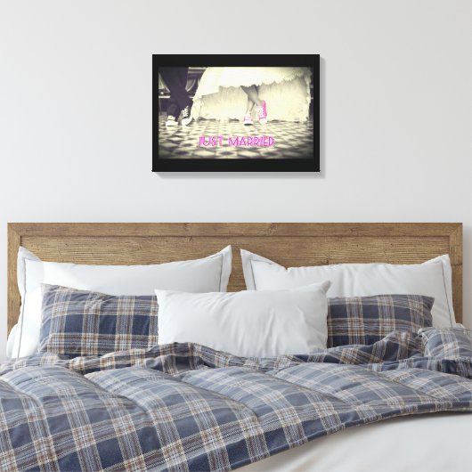 Weddensteller in een Retro Style Fifties Diner Canvas Afdruk (Insitu (Slaapkamer))