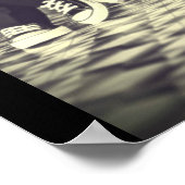 Weddensteller in een Retro Style Fifties Diner Poster (Hoek)