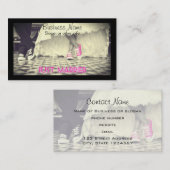 Weddensteller in een Retro Style Fifties Diner Visitekaartje (Voorkant / Achterkant)