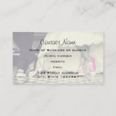 Weddensteller in een Retro Style Fifties Diner Visitekaartje (Achterkant)