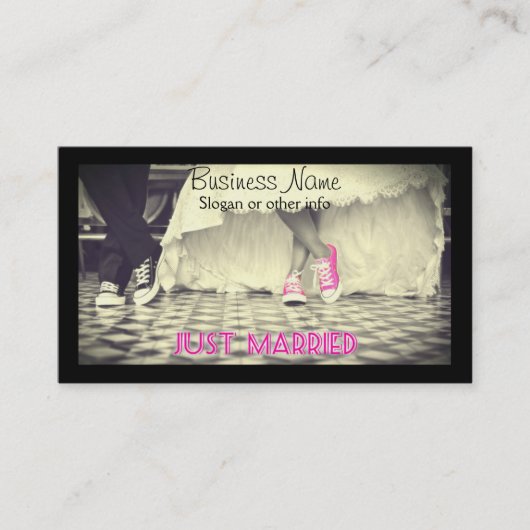 Weddensteller in een Retro Style Fifties Diner Visitekaartje (Voorkant)