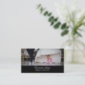 Weddensteller in een Retro Style Fifties Diner Visitekaartje (Staand voorkant)