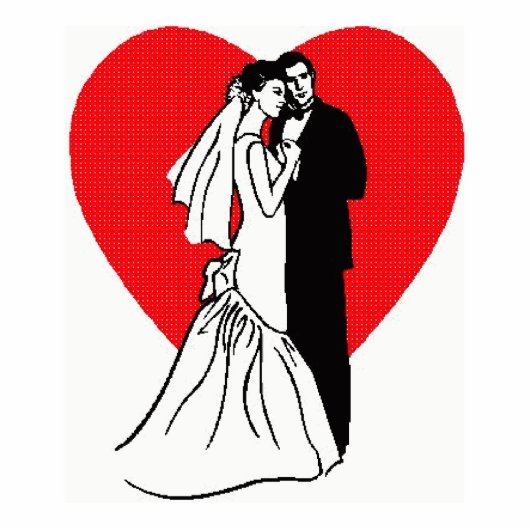 Weddensteller met foto's van het hart staand fotobeeldje  (Voorkant)