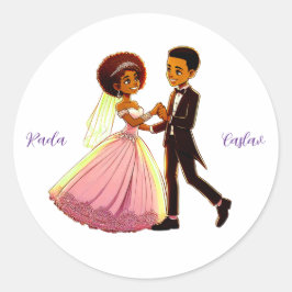 Weddensticker Ronde Sticker