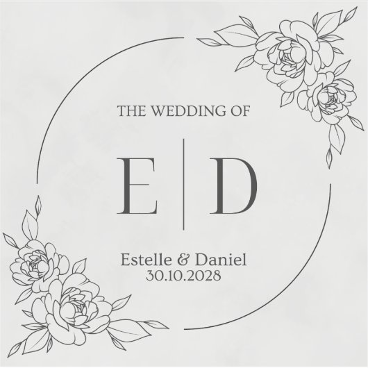 Weddensticker Sticker (Voorkant)