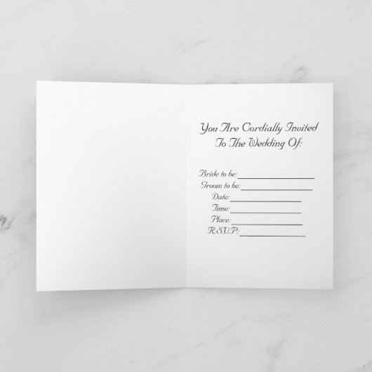 Weddensuitnodiging (Binnen)