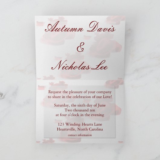 Weddensuitnodiging (Binnen)