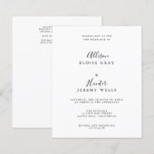 Weddensuitnodiging (Voorkant / Achterkant)