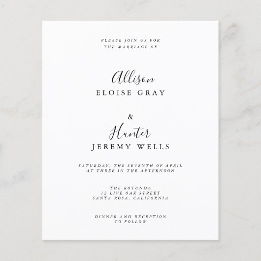 Weddensuitnodiging (Voorkant)