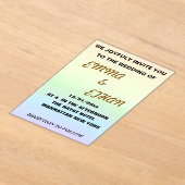 Weddensuitnodiging Acryl Uitnodigingen (Laagn)