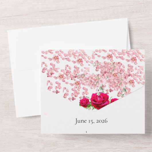 Weddensuitnodiging All In One Uitnodiging (Achterkant)