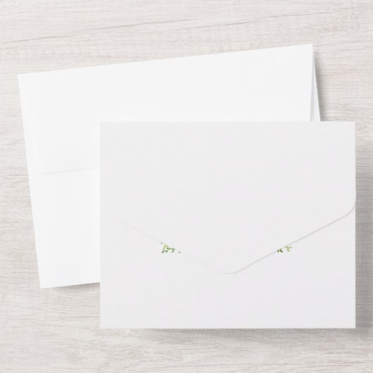 Weddensuitnodiging All In One Uitnodiging (Achterkant)