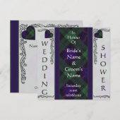 Weddensuitnodiging - Armstrong Tartan Kaart (Voorkant / Achterkant)
