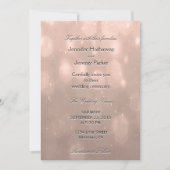 Weddensuitnodiging | Blush Bokeh Kaart (Voorkant)