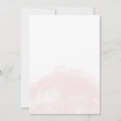 Weddensuitnodiging | Blush en bloei Kaart (Achterkant)