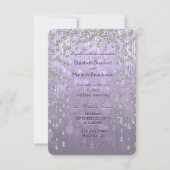 Weddensuitnodiging | Crystal Palace Lavender Kaart (Voorkant)