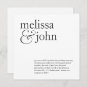 Weddensuitnodiging | Deze twee Kaart (Voorkant / Achterkant)