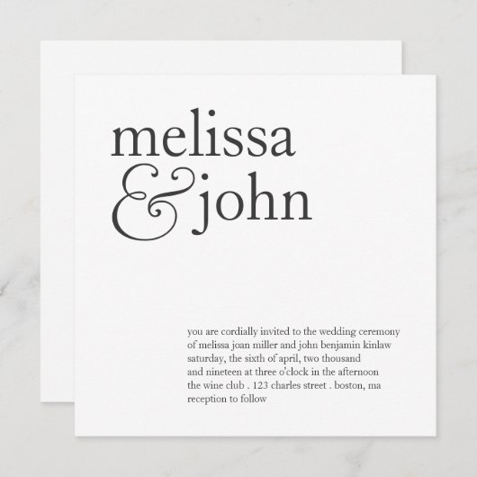 Weddensuitnodiging | Deze twee Kaart (Voorkant / Achterkant)