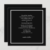 Weddensuitnodiging | Eenvoudig IV |blaas Kaart (Voorkant / Achterkant)