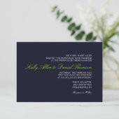 Weddensuitnodiging | Enkel Grace |dblgr. Kaart (Staand voorkant)