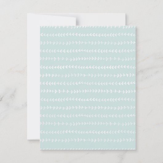 Weddensuitnodiging | Eucalyptustuin waterverf Kaart (Achterkant)