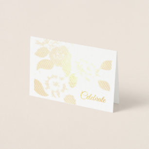 Weddensuitnodiging Folie Kaarten