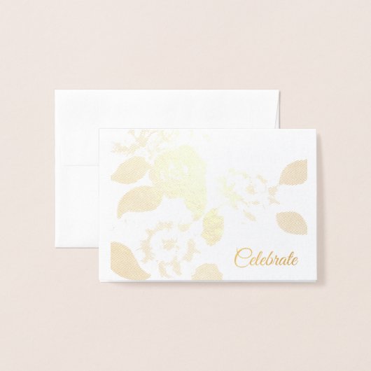 Weddensuitnodiging Folie Kaarten (Voorkant met envelop)