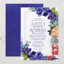 Weddensuitnodiging | Geluk Waterverf Floral