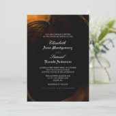 Weddensuitnodiging - Halloween Elegant Gothic Kaart (Staand voorkant)