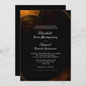 Weddensuitnodiging - Halloween Elegant Gothic Kaart (Voorkant / Achterkant)