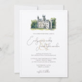 Weddensuitnodiging - Historisch kasteel in Waterve Kaart (Voorkant)