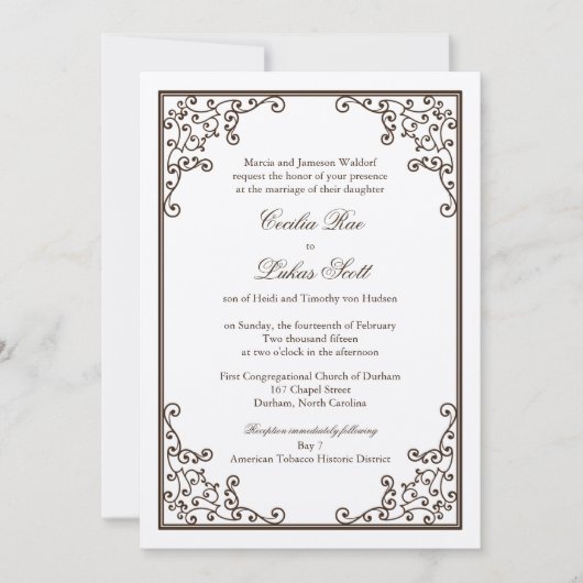 Weddensuitnodiging | Ironfabriek Kaart (Voorkant)