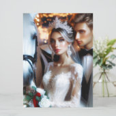 Weddensuitnodiging Kaart (Staand voorkant)